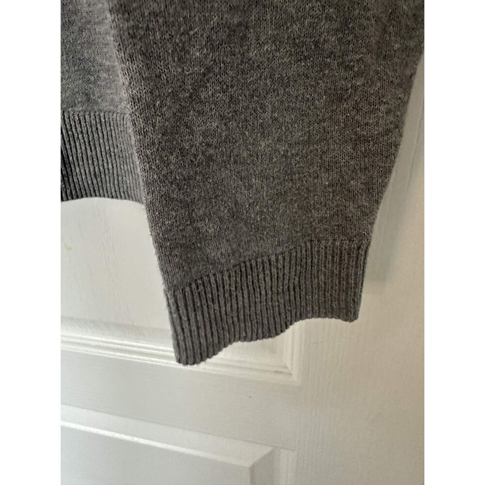 1901 Nordstrom Gray Cotton Cashmere Crewneck Sweater Men’s Large Soft Classic - Picture 4 of 5